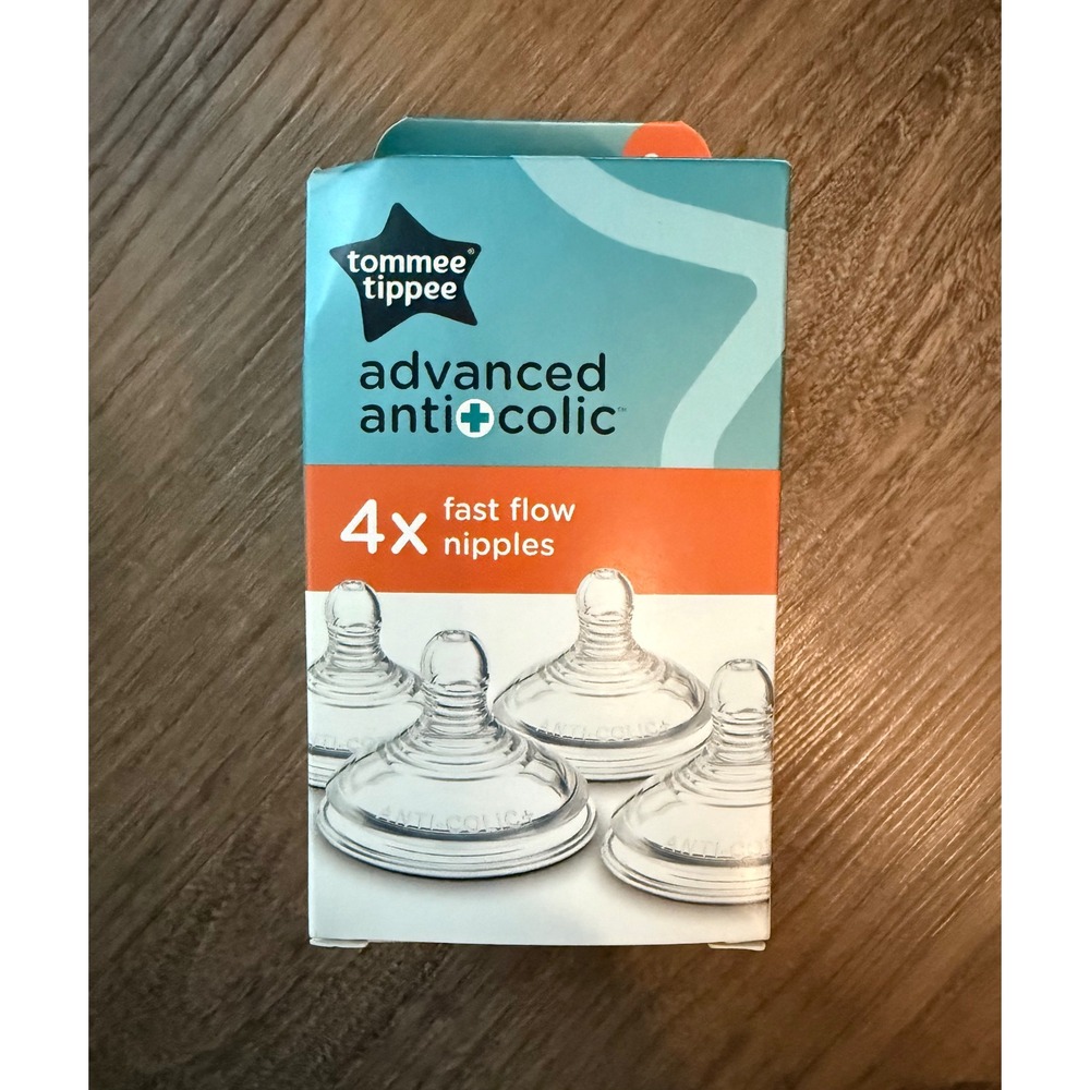 Tommee Tippee Advanced Anti-Colic Fast Flow Nipples 6m+ 4 Count Pack